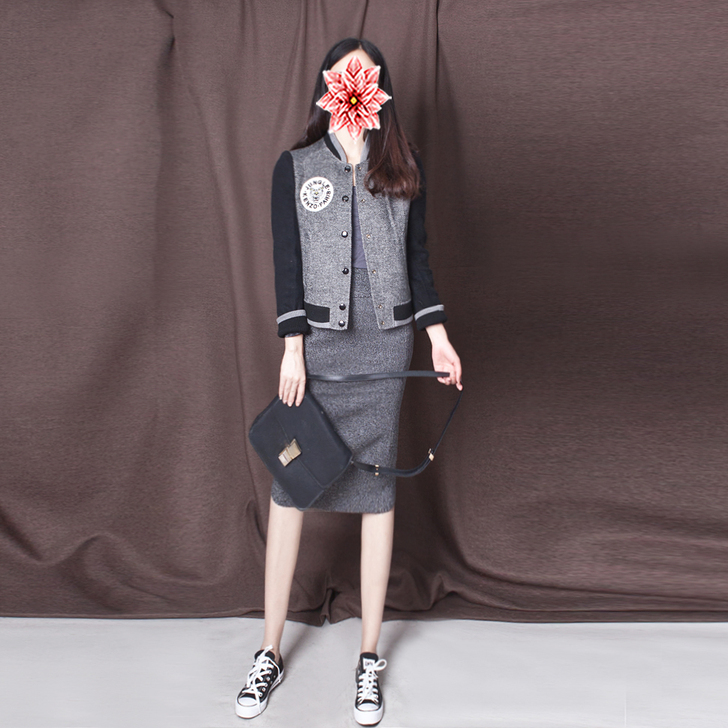 特设计款kenZ*秋冬厚凹造型潮款双面羊毛...