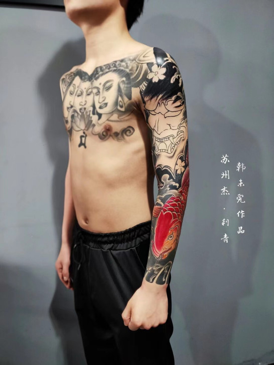 花臂上色中##amp;hellip;##a...