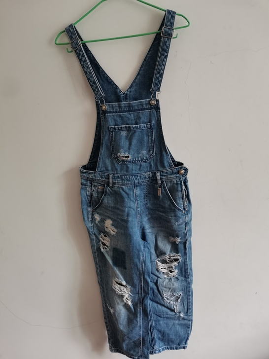 ONLY背带牛仔裤s码