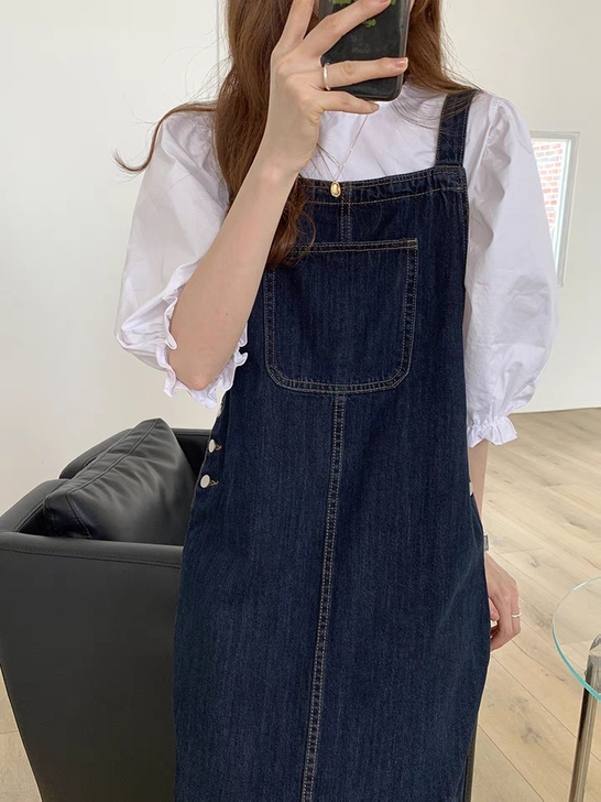 穿搭博主同款背带裙！！