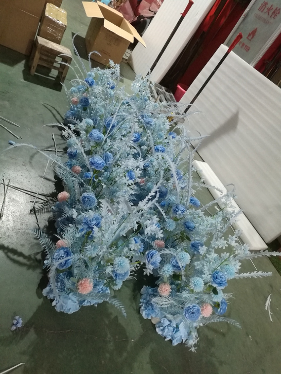促销婚庆花球路引花绢花T台球摆件仿真花婚礼...