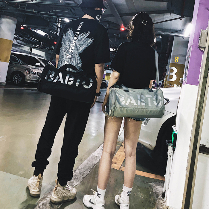 运动健身包男干湿分离斜挎行李背包游泳收纳小...