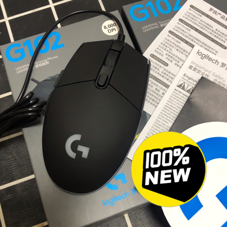 全新罗技G102鼠标二代RGB灯效有线电竞...