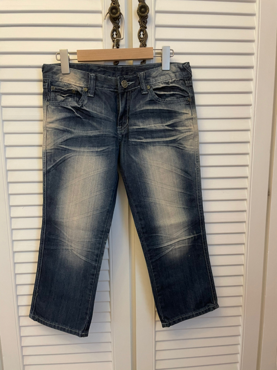 牛仔裤  八分裤  中低腰