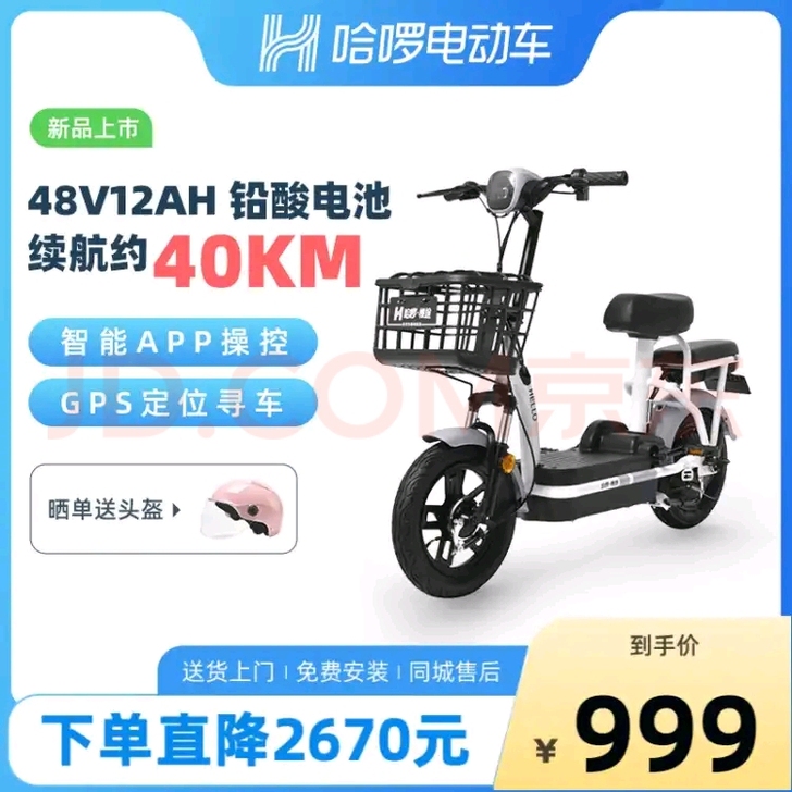 哈啰棒途电动车小宇宙新国标电动自行车电池小...