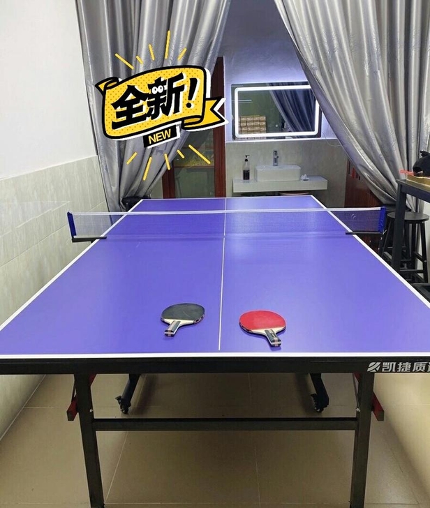【全新包邮】乒乓球桌家用可折叠专业标准乒乓...