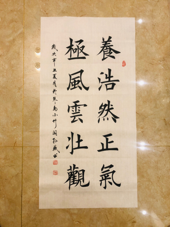 手写书法 100x50cm三尺 养浩然正气...