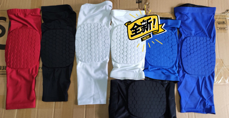 库存清仓篮球护膝蜂窝防撞户外运动装备长短款...