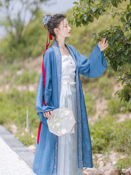 池夏仲夏夜之梦:瑶光 宋制纯色长褙子多色原...