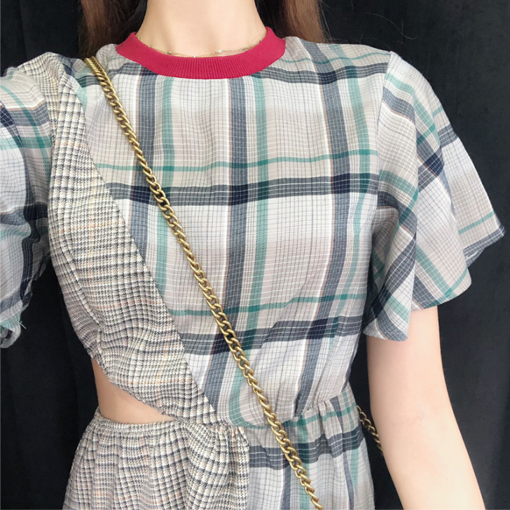 2019夏季新款连衣裙很仙的法国式小众复古...