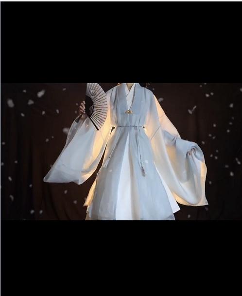 北渔原创汉服原创【明歌】纯色明制披风交领放...