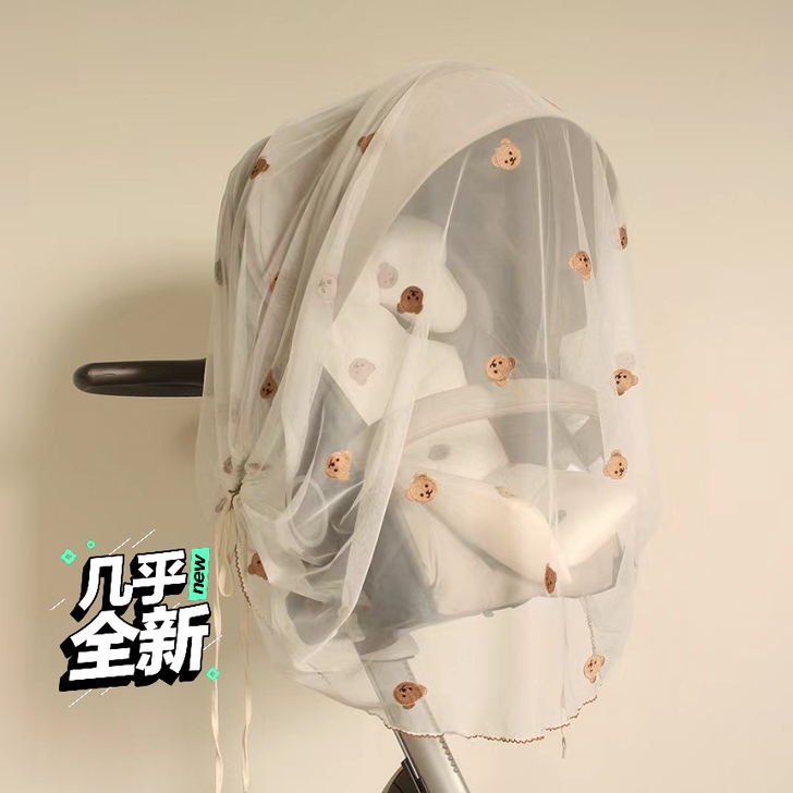 韩国购买 CHEZBEBE小熊刺绣婴儿推车...