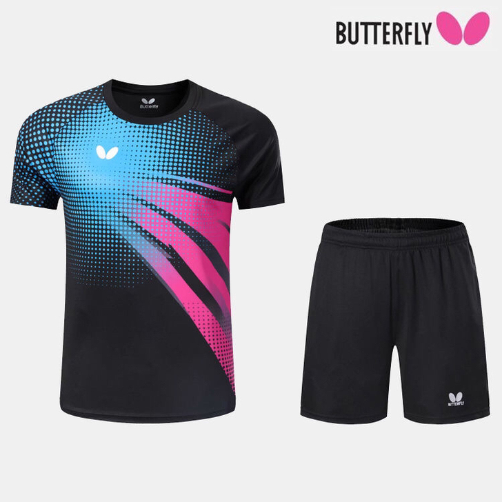 蝴蝶乒乓球服套装男女装网球运动服速干训练衣...