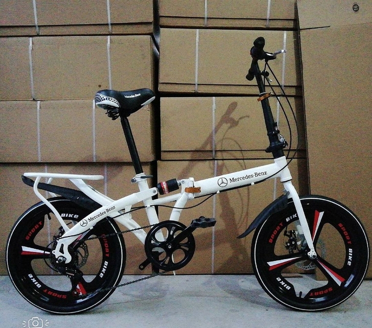 奔驰折叠自行车男女20寸轻便成年脚踏车超轻...