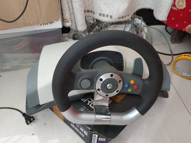 xbox360原装方向盘 无脚踏