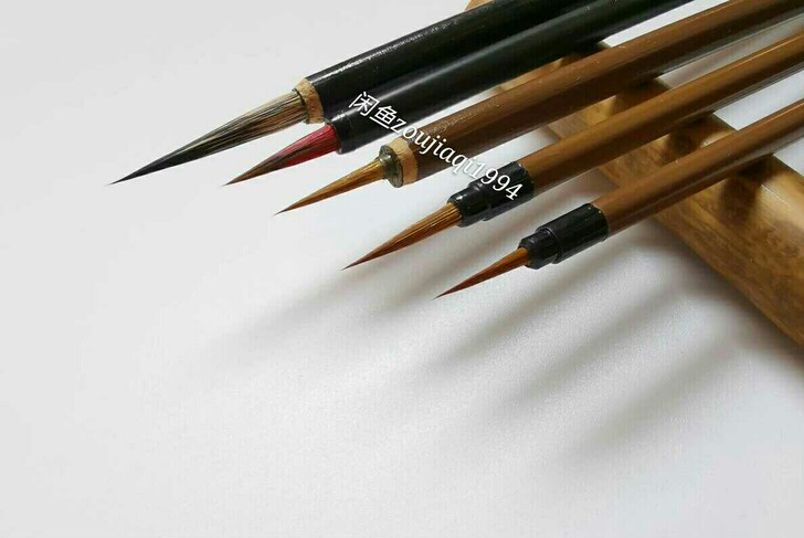 工笔国画鼠须狼毫勾线笔毛笔学生用美术水彩专...