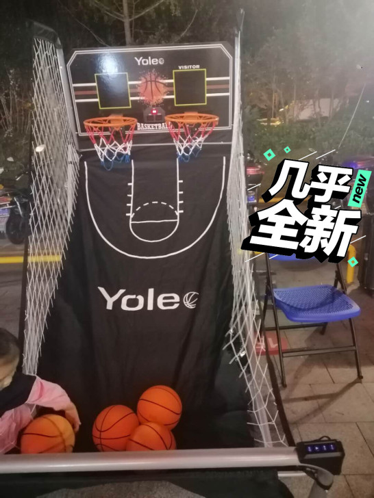 610加粗双人自动计数篮球架，购入仅一个月...