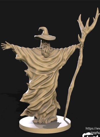 巫师模型手办3D打印模型