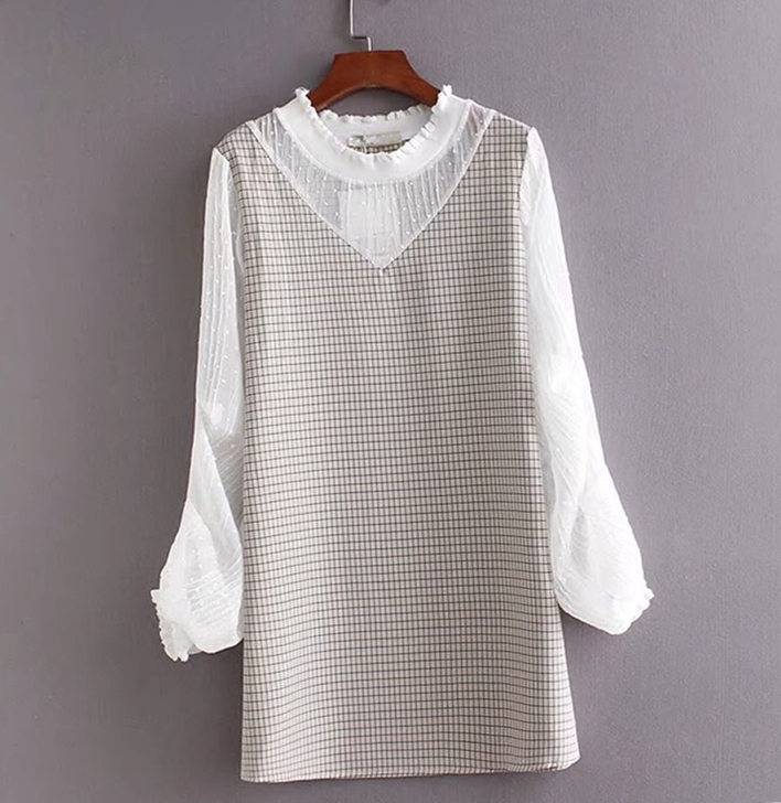 夏装新款港味复古连衣裙女装夏季雪纺裙显瘦#...