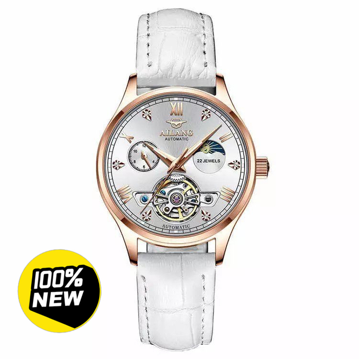 瑞士艾浪手表女士机械表全自动韩版简约学生女...