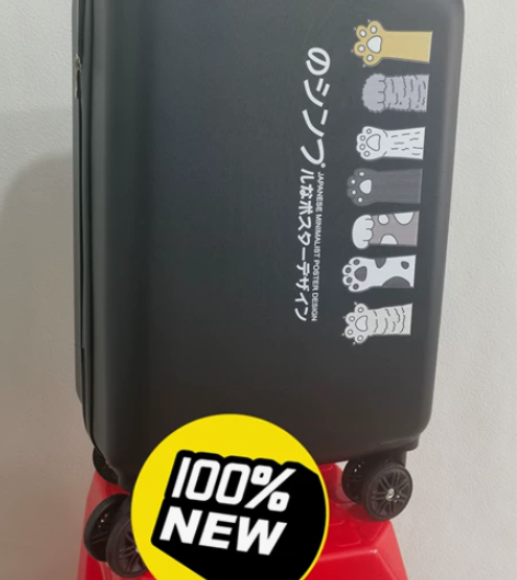 全新黑色猫爪可爱 青春款  旅行箱20寸，...
