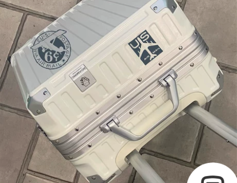 [转卖]漫游行李箱ins网红新款铝框万向轮...