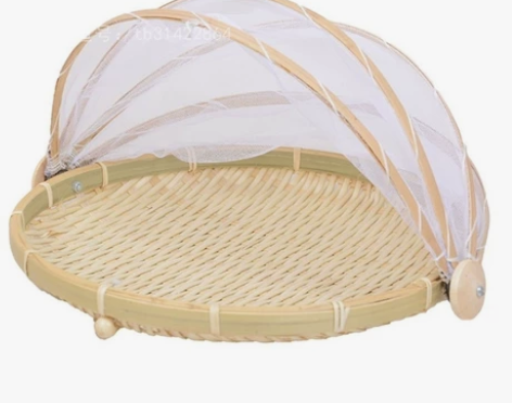 【便宜出】竹编晾晒篮馒头筐晒菜神器防蝇防虫...