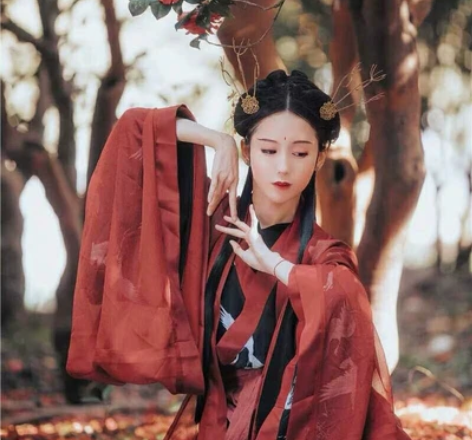 兰若庭朱墨大袖衫s码 全新仅试