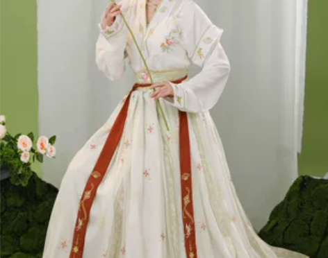 ?玉术【一览芳华】原创汉服女唐褙子圆领衫褶...