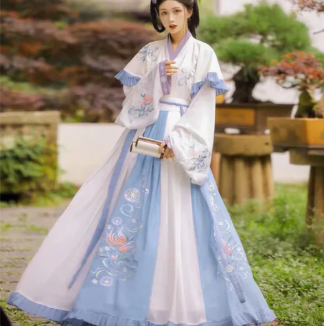 出  玉术正品汉服女妙菡原创晋制齐腰交领襦...