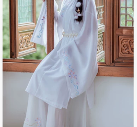 【馥香】如梦霓裳原创春夏汉服女交领 白色内...