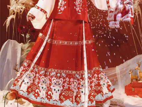 茗月萱【如意】汉服女明制比甲立领马面裙拜年...