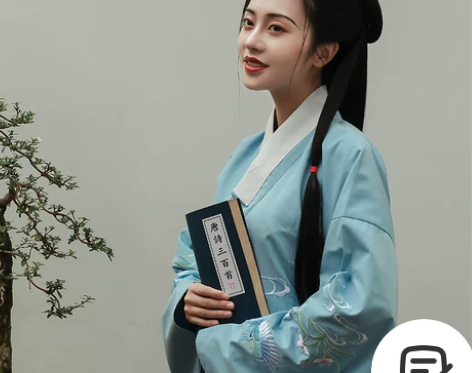 九曲阑珊原创 合欢 明制琵琶袖交领袄裙汉服...