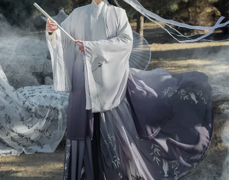 汉服男正品原创中国风汉服女侠客古装交领齐腰...