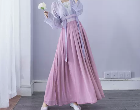拟梦 枫耀 正品宋制汉服现货一片式齐腰褶裙...