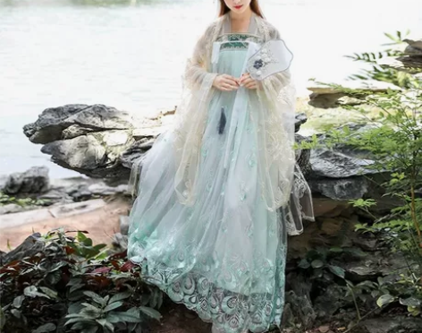 旭炎（服饰）汉服女超仙气夏季雀灵花怜古装清...