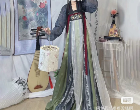 汉旭【梨花朵朵】汉服女唐制复原款印花绣花齐...