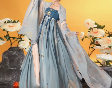 汉旭至尊红颜唐制诃子裙汉服女正品原创唐风大...