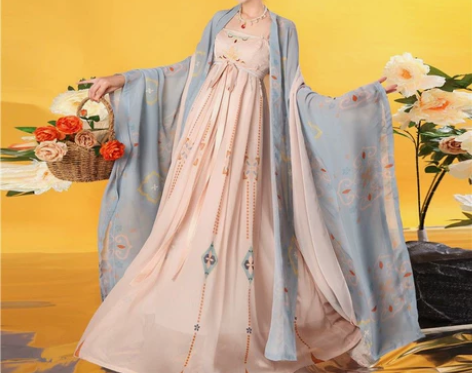 汉旭原创汉服女夏季中国风仙气飘逸古风大袖衫...