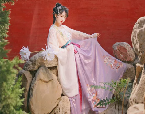 汉旭云中鹤正品原创汉服女夏季仙气齐腰齐胸襦...