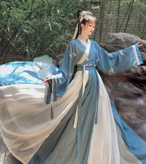 汉旭长安故里 男女汉服批发 女齐腰襦裙晋制...