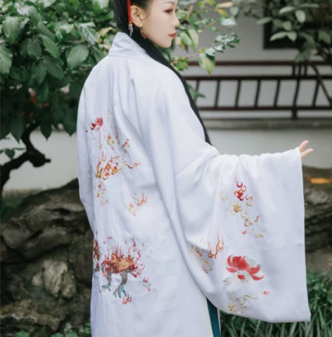 知希堂【魅灵姬】汉服传统明制披风大袖衫古装...