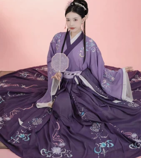 清宫辞  （晋制）汉服 兰雀， S号齐腰交...