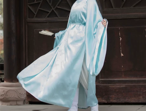 柒邑祥云鹤原创汉服女中国风明制圆领袍大袖传...