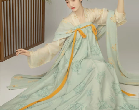 柒邑原创汉服女【忆长安】唐风复原印花款中国...