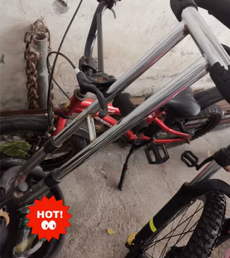 永久自行车16寸，红色孩子大了不用了，实拍...