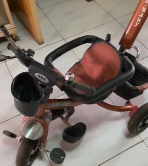 噜贝贝儿童三轮车小孩自行车童车宝宝婴儿多功...