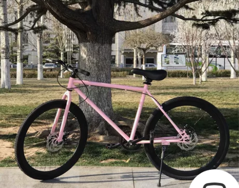 死飞自行车男女学生双刹26寸双碟刹彩色复古...