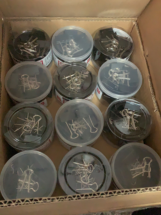 得力8563黑色长尾夹32MM 一盒24只...