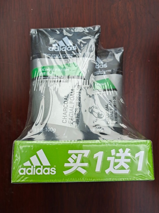 阿迪达斯男士炭爽洁面膏洗面奶(净含量100...